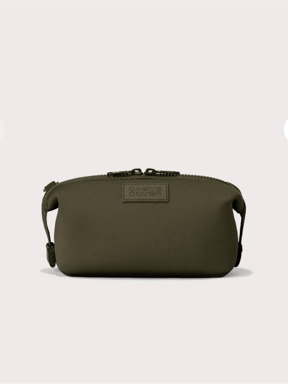 Dagne Dover Hunter Neoprene Toiletry Bag Small - Dark Moss